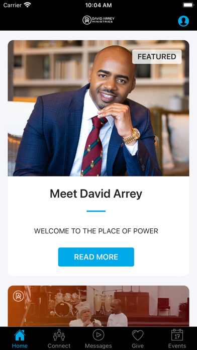 David Arrey Ministries iPhone screenshot 1 - Lifestyle app
