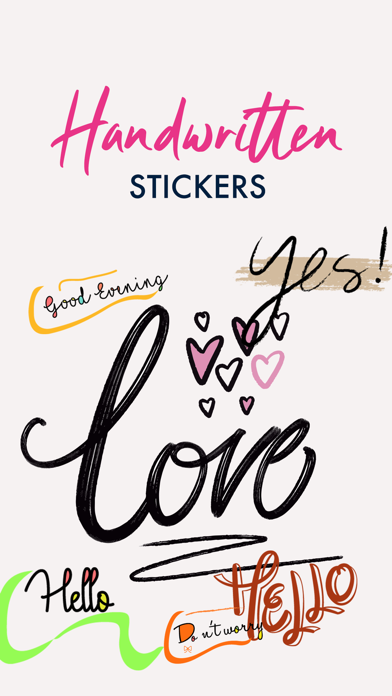 Handwritten Message Stickersのおすすめ画像1