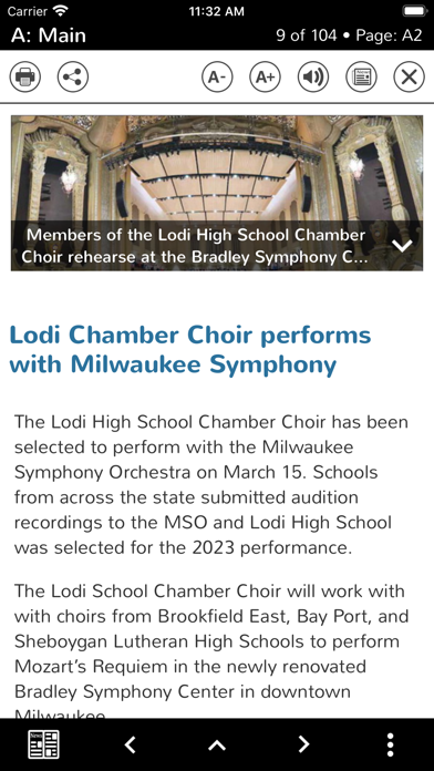 Lodi & Poynette Press Screenshot