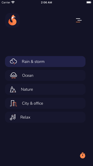 Noisy Foxy: relax sleep sounds Screenshot