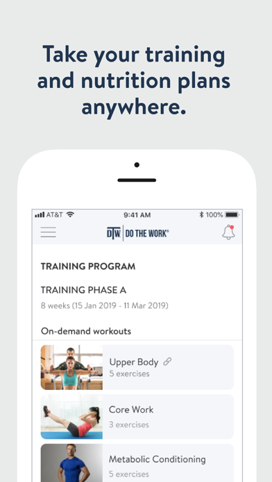 DO THE WORK Fitness Screenshot