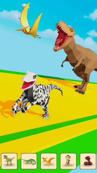 Dino Transform Smash Rush Run Screenshot