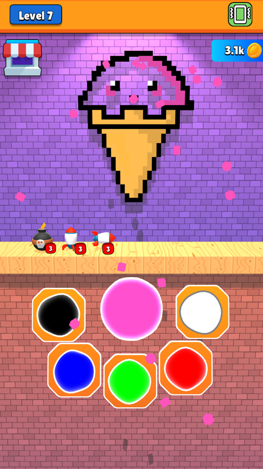 #3. Color Pixel Destroy (iOS) 由: Firat ZEREN