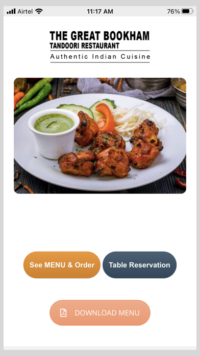 The Great Bookham Restaurant Screenshot