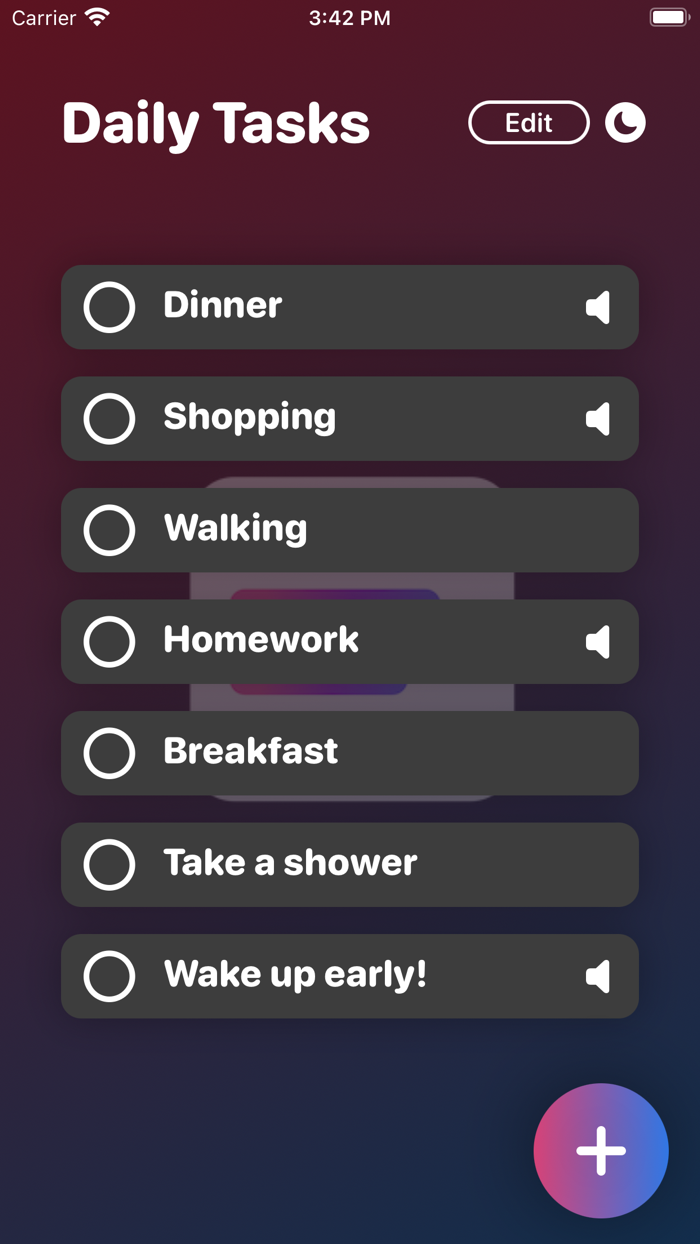 Daily Tasks and Voices