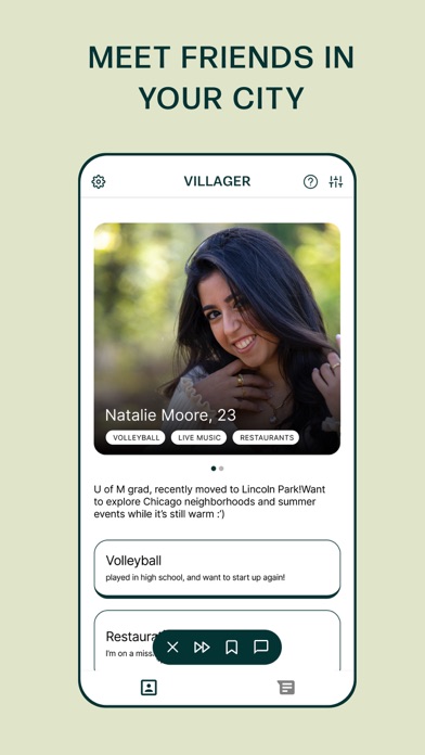 Villager: Make Friends Chicago Screenshot