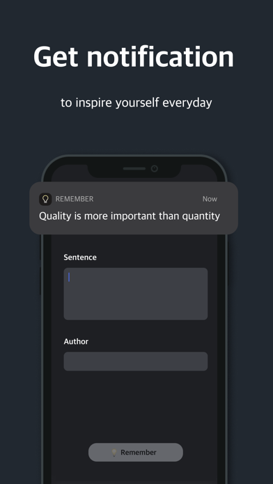 Remember : Quote reminder Screenshot