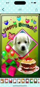 Happy birthday frames cards . screenshot #3 for iPhone