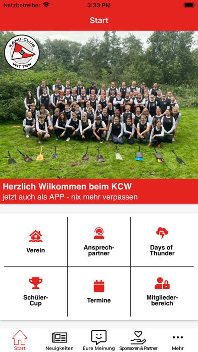 Kanu-Club Witten e.V. Screenshot