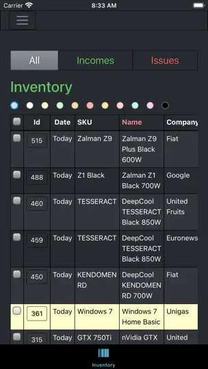 Screenshot von Lazy Inventory auf dem iPhone 4