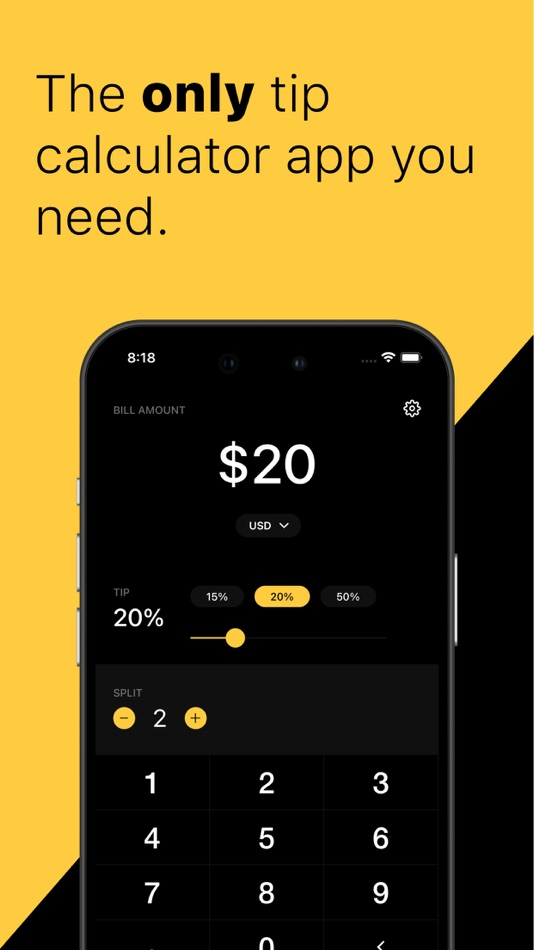 #1. Gratuity Tip Calculator 1.0 (iOS) Podle: Elden Lords LLC