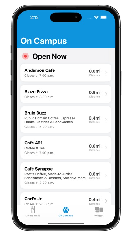 Nom: Dining @ UCI, UCSD & UCLA