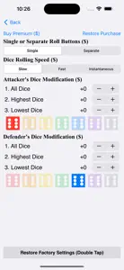 Risk Dice Roller + Probability screenshot #6 for iPhone