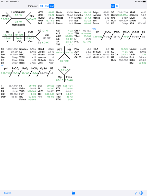 Screenshot #4 pour RH Medical Labs