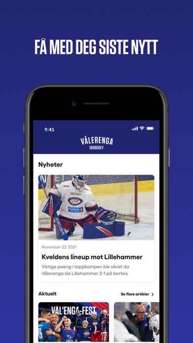 Vålerenga Hockey Screenshot