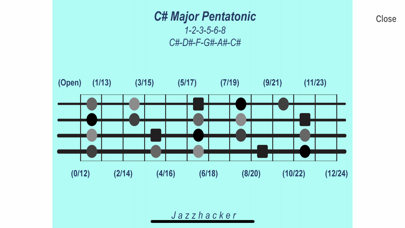 Jazzhacker Scales for 4x Bass Screenshot