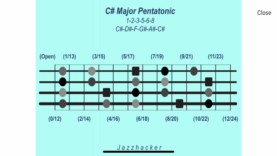 #4. Jazzhacker Scales for 4x Bass (iOS) 由: Jazzhacker LLC