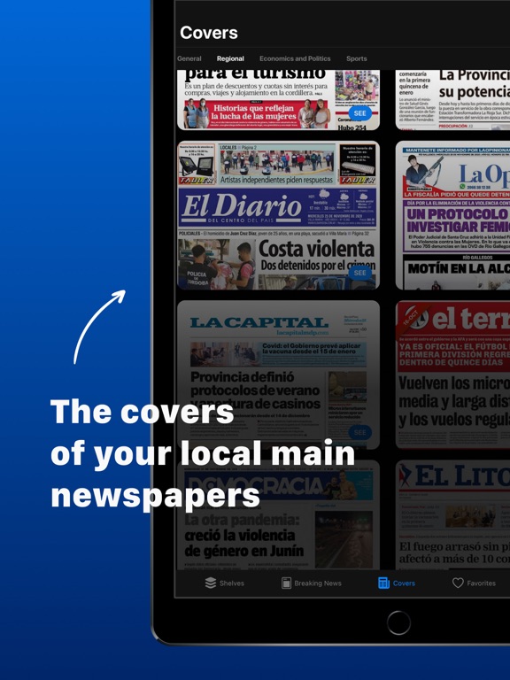 Uruguayan Newspapers iPad screenshot 6 - News app