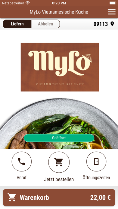 MyLo Vietnamesische Küche Screenshot