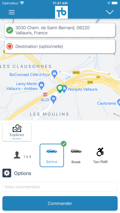 Taxis Bleus Screenshot