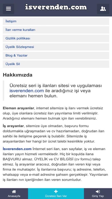 isverenden -  İş İlanları Screenshot