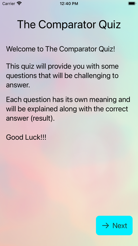 #1. The Comparator Quiz (iOS) 由: William Chrisandy