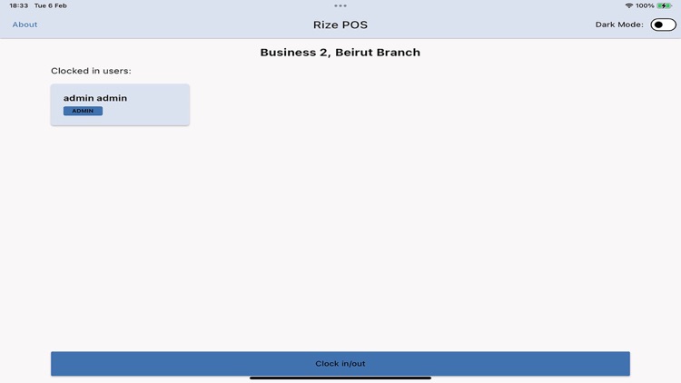 Rize POS client