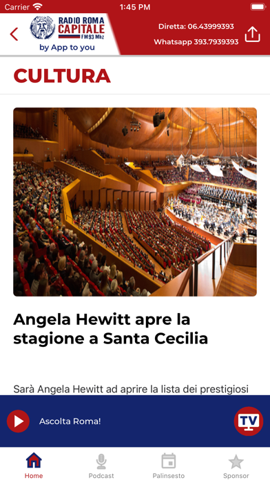 Radio Roma Capitale Screenshot