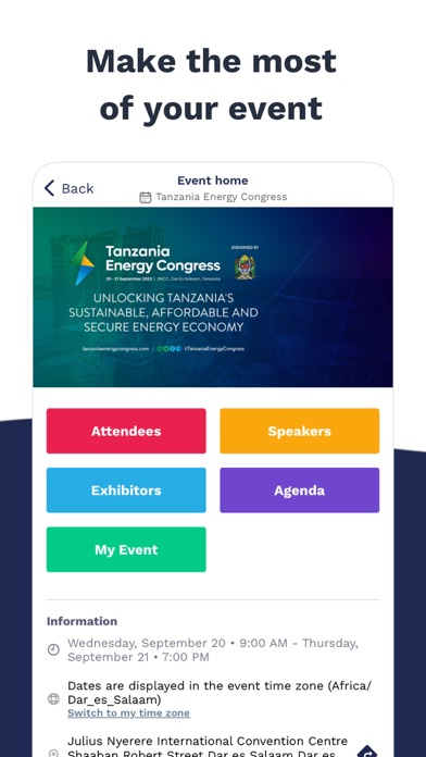 Tanzania Energy Congress Screenshot
