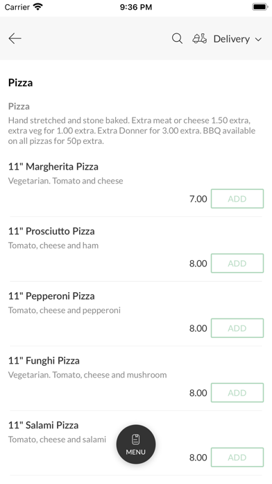 Castello Pizzeria Bar Screenshot