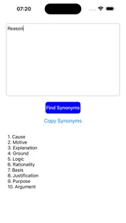 synonyms finder iphone screenshot 2