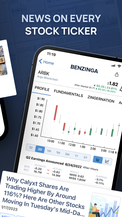 Screenshot #3 pour Benzinga Financial News & Data