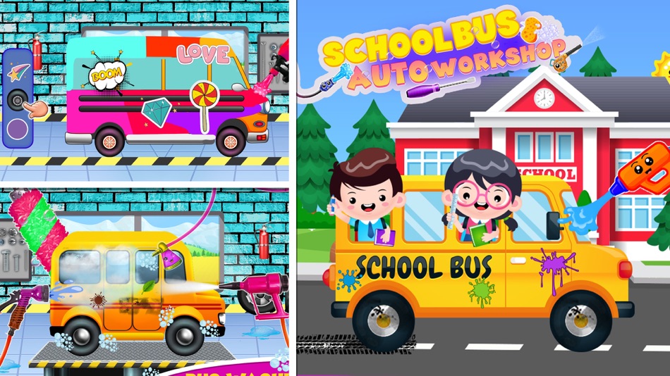 School Bus Auto Workshop Game - 1.0 - (iOS)