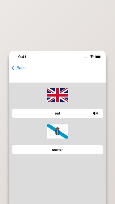 Galician-English Dictionary Screenshot