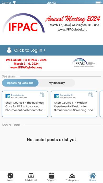 IFPAC Annual Meeting Screenshot