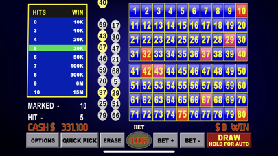 Keno Classic Casino King Screenshot