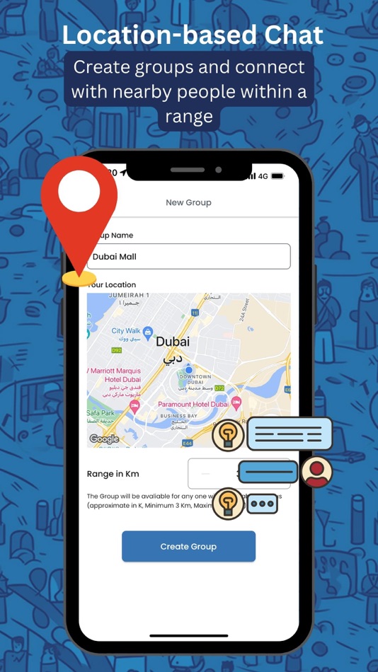 #2. Pulse - Location Chat (iOS) By: Salim Alkaabi