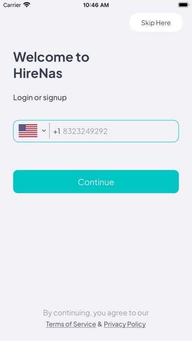 HireNas Screenshot