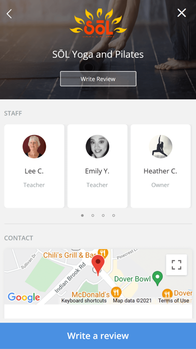 SOL Yoga and Pilates Screenshot