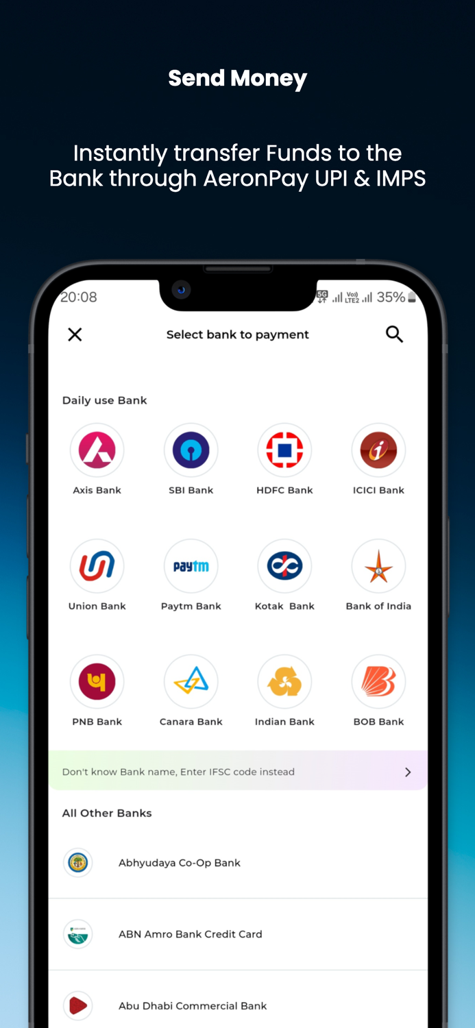 AeronPay UPI and Bill Payment