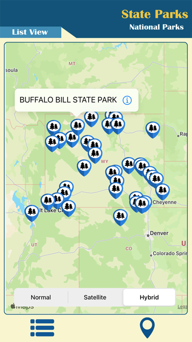 Wyoming - State Park Guide Screenshot