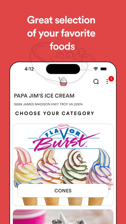 PAPA JIM'S ICE CREAM
