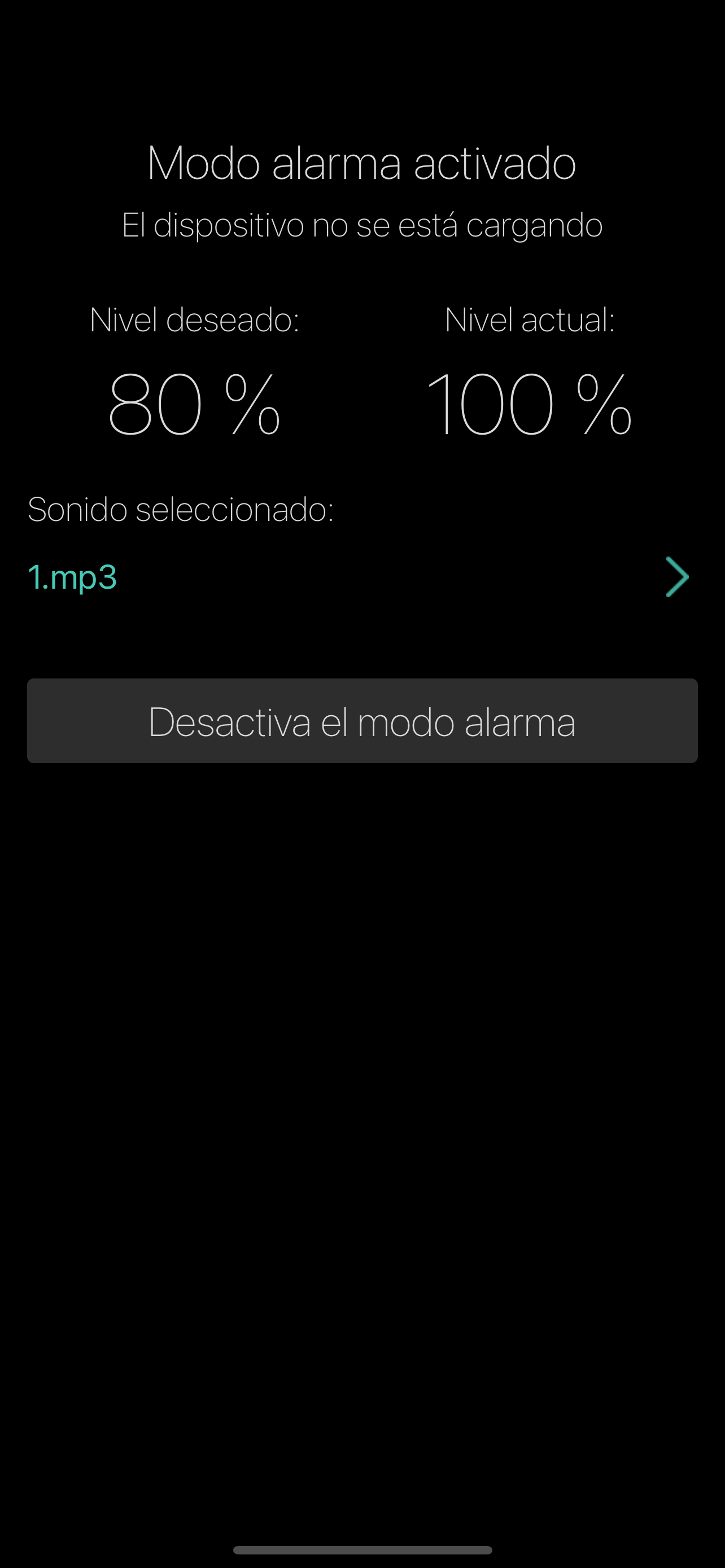 Battery Care Alarm
