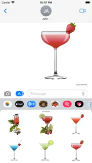 bartender cocktail stickers iphone screenshot 1