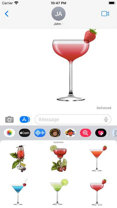 Bartender Cocktail Stickers Screenshot