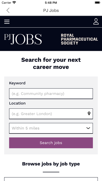 Pharmaceutical Journal Screenshot