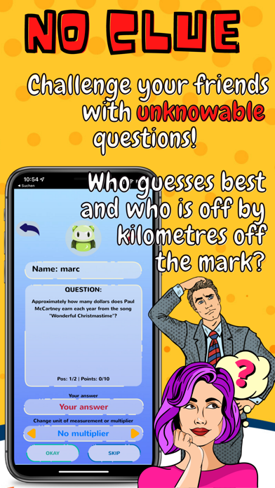 No Clue - party trivia quiz Screenshot