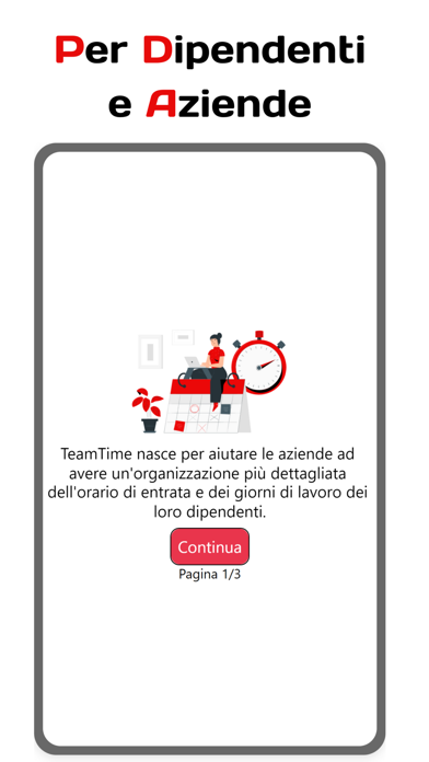 TeamTime - Registro Presenze Screenshot