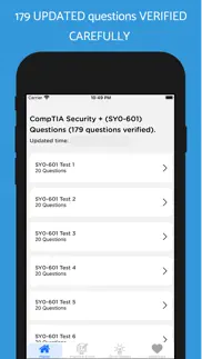 comptia security+ updated 2024 iphone screenshot 1
