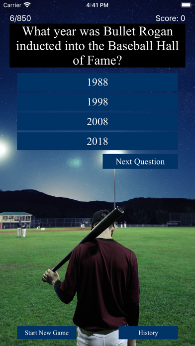 Baseball Trivia Pro Screenshot